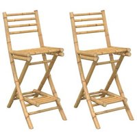 Taburetes de Bar para Exterior Plegables V6708 - Set de 2 Unidades