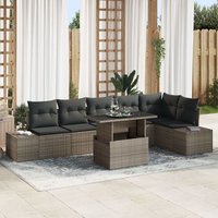 Set de Sofás de Jardín de 7 piezas con cojines - V1354