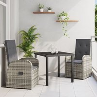 Conjunto de Comedor de Jardín de 3 Piezas V3988