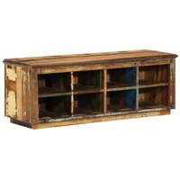 Banco Zapatero 110x35x40 Cm Madera Maciza Recuperada