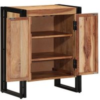 Cajonera de Zapatos 30x30x40 cm Madera de Acacia y Acero