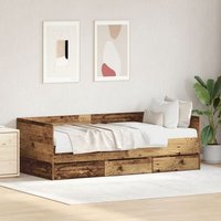 Cama Nido Rústica Madera Vieja 90 X 200 Cm