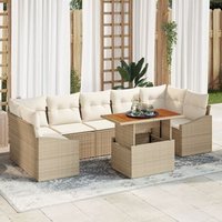 Conjunto de comedor de jardín 8 piezas V9191 Unico