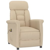 Sillón De Masajes Crema De Tela V4210