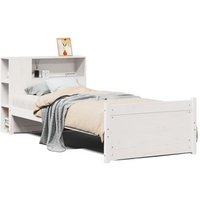 Cama con Estantería Madera Maciza 90x200 cm V2397 Sin Colchón