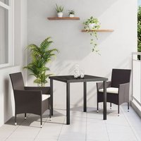 Conjunto de comedor de jardín de 3 piezas V6644