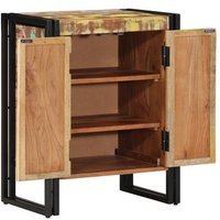 Zapatero de Madera Maciza Recuperada y Acero