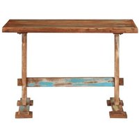 Mesa de comedor de madera maciza reciclada 110x55x78 cm