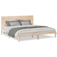 Cama Extralarga Sin Colchón Madera Maciza 200x210 Cm