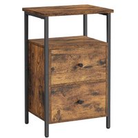 Mesita de Noche con 2 Cajones, Diseño Funcional