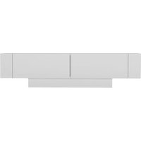 Mueble de TV con 2 puertas y 2 estantes murales L150 cm