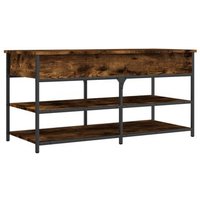 Banco Zapatero Roble Ahumado 100x42,5x50 Cm Vidaxl