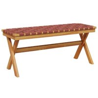 Banco de Jardín Vidaxl Madera Maciza Acacia