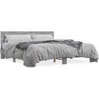 Estructura Cama Madera Ingeniería Metal 180x200 Cm Vidaxl
