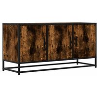 Mueble TV Metal y Madera Ingeniería Roble 100x35x50 cm Vidaxl