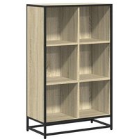 Armario de Libros Vidaxl Contrachapada Roble 65,5x33x107,5 Cm