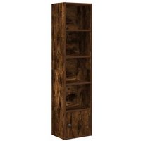 Estantería de Madera de Ingeniería Roble Ahumado 31x24x127 cm - vidaXL