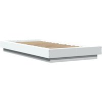 Estructura de cama con LED de madera Ingeniería 100x200 cm