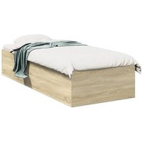 Estructura de cama de madera de ingeniería Roble Sonoma 90x200 cm Vidaxl