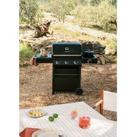 Barbacoa de Gas con Quemador Lateral y Mesa Auxiliar