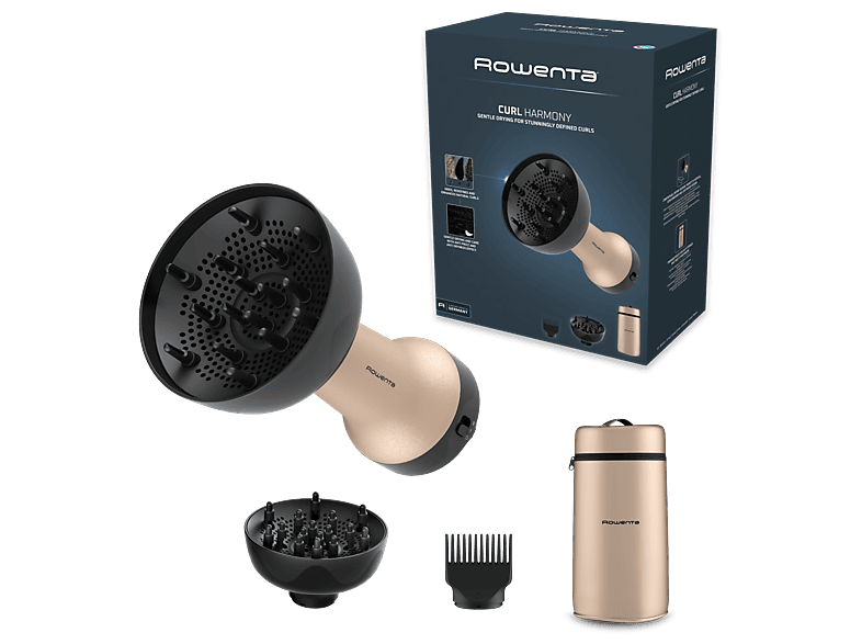 Rowenta Curl Harmony Secador 3 en 1, 700W, 2 Velocidades/Temperaturas