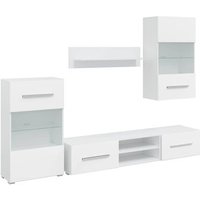 Muebles Para TV 5 Piezas Con Iluminación LED