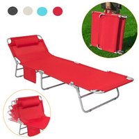 Tumbona Inclinable De Acero Plegable