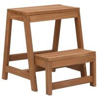 Taburete Plegable de Madera Maciza Vidaxl