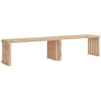 Banco de Jardín Extensible de Madera Maciza de Pino Vidaxl 212,5x40,5x45 Cm