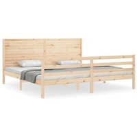 Estructura de Cama Vidaxl de Matrimonio con Cabecero