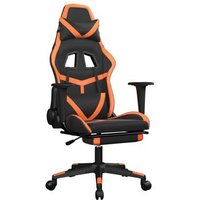 Silla Gaming Ergonómica con Reposapiés de Cuero Sintético