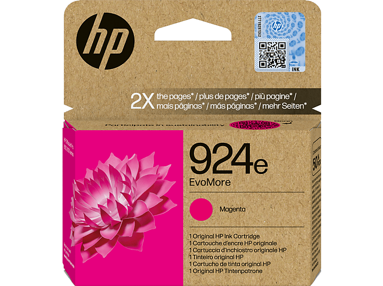 Cartucho de Tinta HP EvoMore 924e Magenta