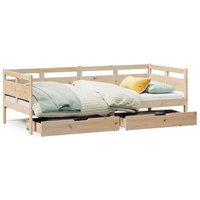 Sofá Cama 90x190 cm Madera Maciza Pino