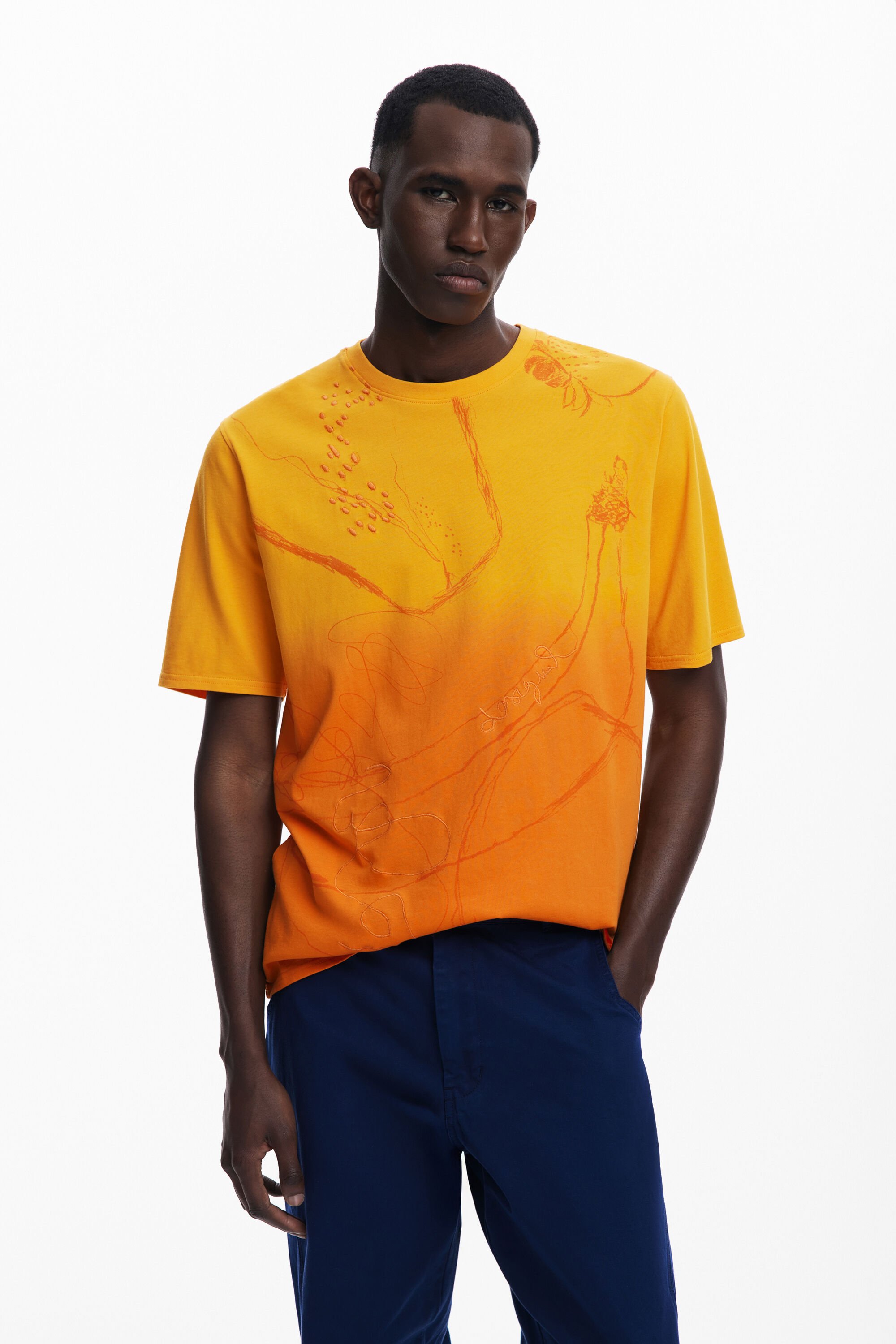 Desigual Camiseta manga corta dibujos hombre