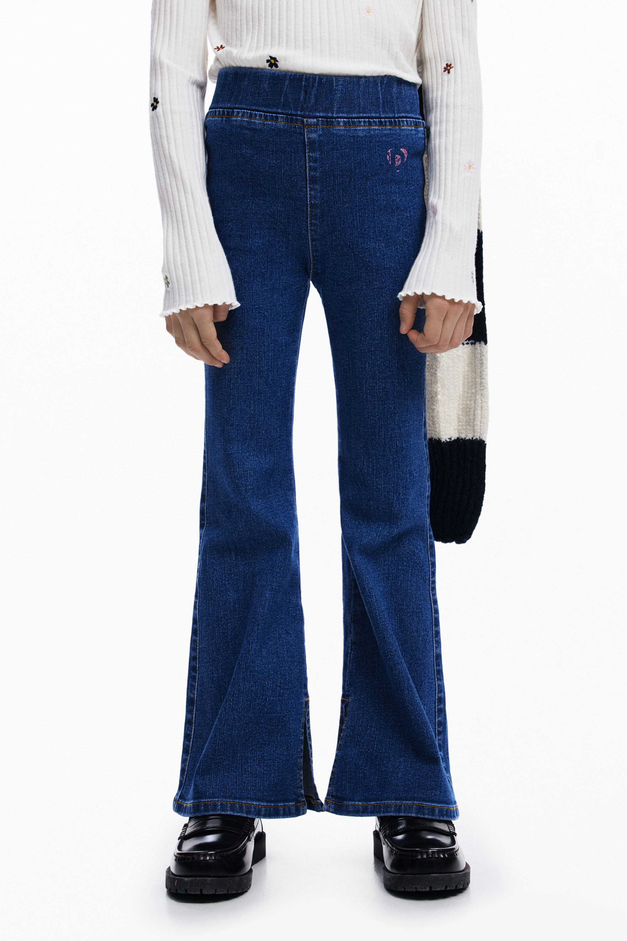 Leggings Desigual Acampanados Efecto Denim