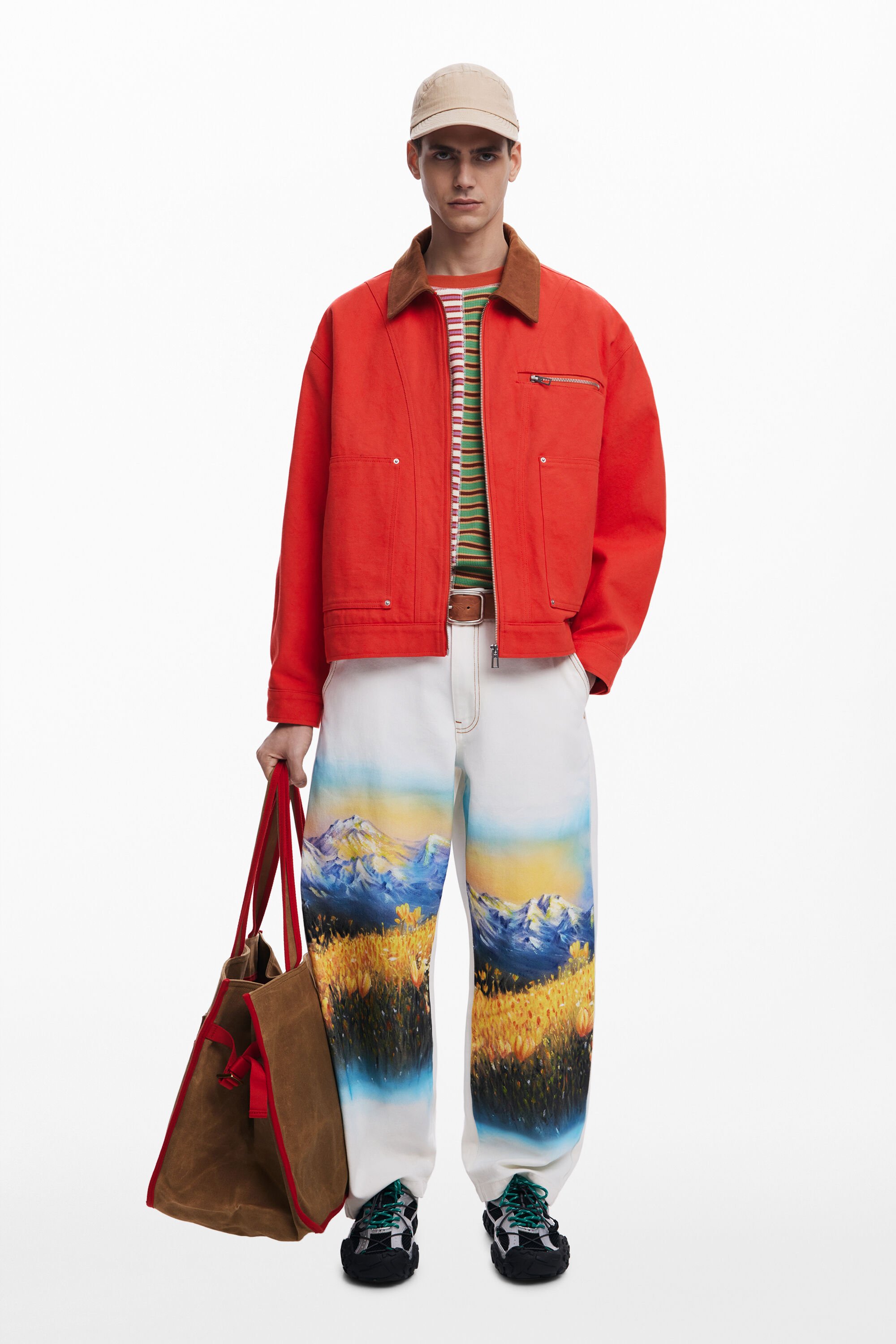 Pantalón largo paisaje hombre Desigual