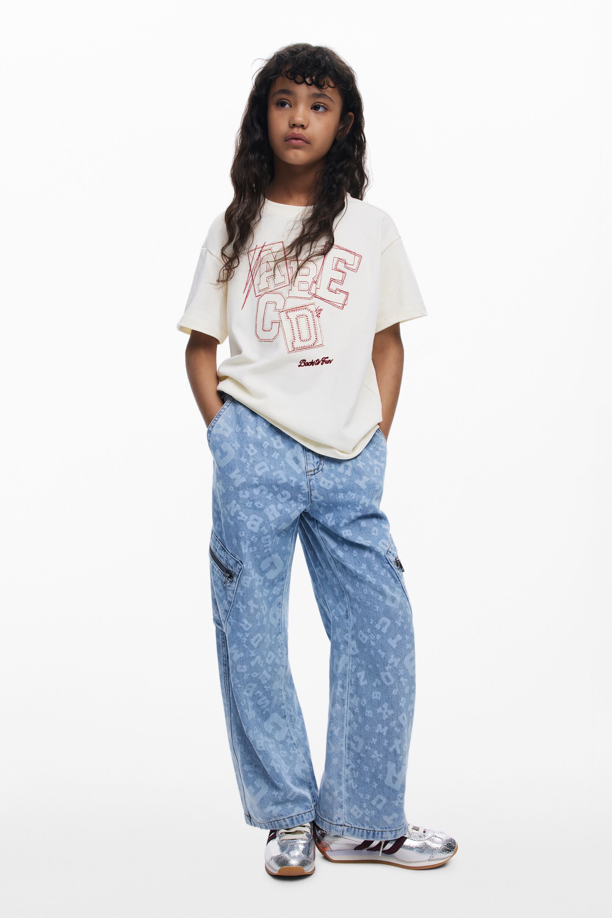 Pantalón vaquero Baggy print fehombre