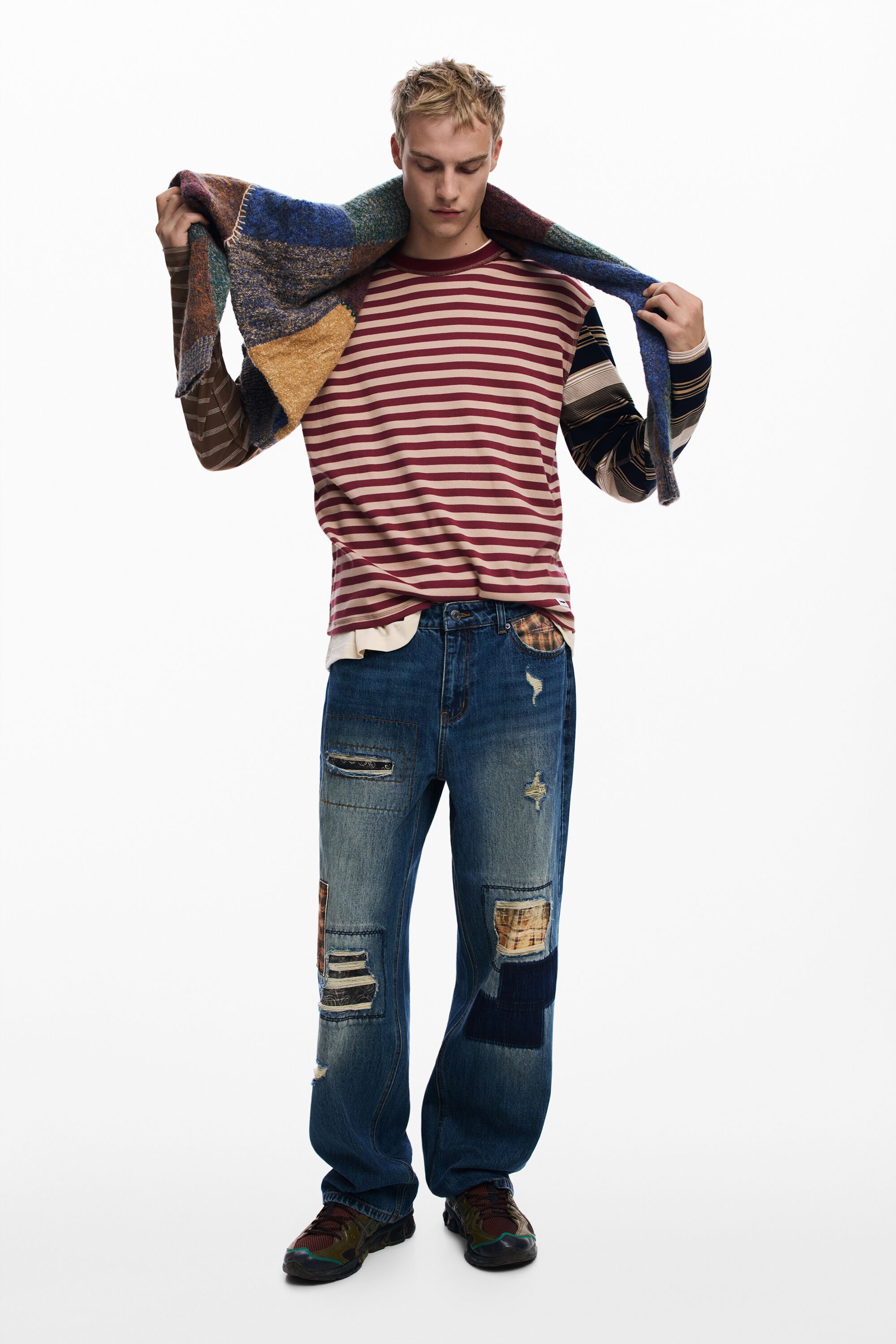 Desigual Pantalón vaquero patch hombre