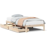 Estructura Cama con Cajones Madera Maciza Pino 100x200 cm Vidaxl