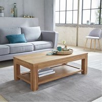 Mesa de Centro de Madera Maciza de Teca 120 cm