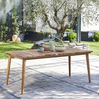 Mesa de Jardín Extensible de Madera Teca Maciza 6/8 Personas