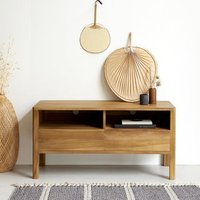 Mueble TV de Madera de Teca Maciza 100 cm