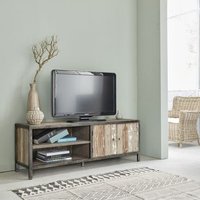 Mueble de TV de madera y metal de 150 cm
