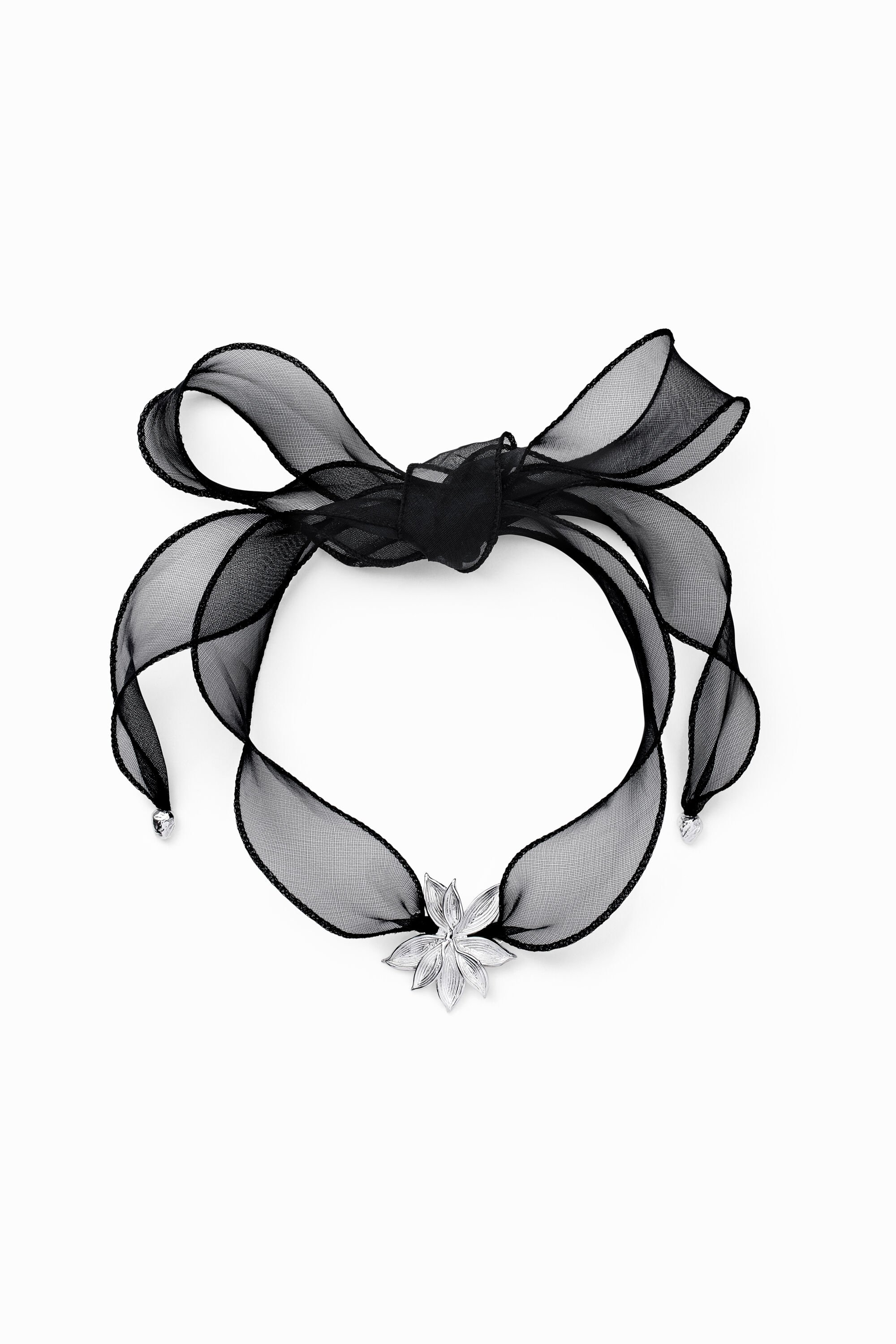 Desigual Colgante Flor Tul Baño Plata Zalio