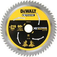 Hoja de Sierra Circular Estacionaria Dewalt XR Extreme Runtime 216mm x 30mm 60D 7O