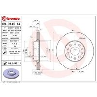 Disco de freno 09.9145.11