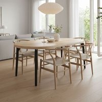 Mesa de comedor Moon Extensible Forma Redonda Nordish Ø100-140-180x76 Cm