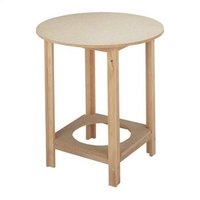 Mesa Camilla Redonda de Haya, 70x70x75 cm, Acabado sin barniz