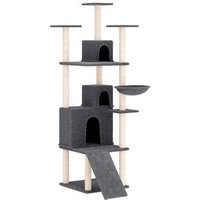 Rascador para gatos con postes de sisal 175 cm Vidaxl