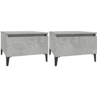 Mesas Auxiliares Contrachapadas Hormigón 50x46x35 cm (2 unidades)